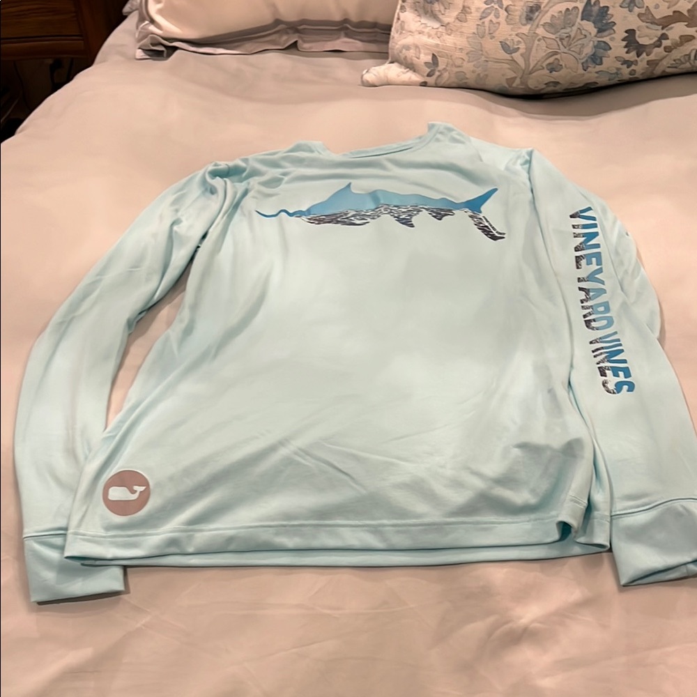 Vineyard Vines Aqua Performance Long Sleeve Shirt
